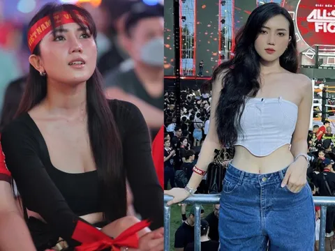 Danh tính cổ động viên xinh như Hoa hậu theo dõi trận Việt Nam - Indonesia khiến dân mạng sôi sục