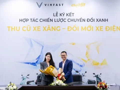 VinFast bắt tay Chợ Tốt cho người dùng đổi xe máy xăng cũ lấy xe điện mới
