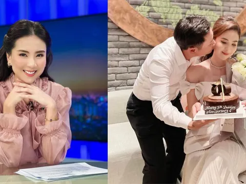 Nữ MC VTV vừa thông báo ly hôn chồng thiếu gia đúng ngày 1/4: Tiết lộ bất ngờ về chồng cách đây 1 năm, từng có lễ cưới xa hoa bậc nhất Hà Thành