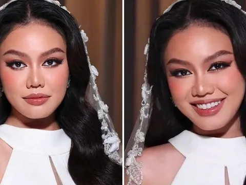 Cận cảnh nhan sắc thiên kim tiểu thư gia tộc bí ẩn bậc nhất Đà Nẵng khi làm cô dâu