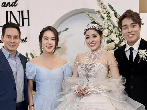 Nhan sắc gây sốt dù đã mẹ 4 con của vợ Lý Hải, mặc gì dự cưới mà nhận điểm 10 tinh tế?