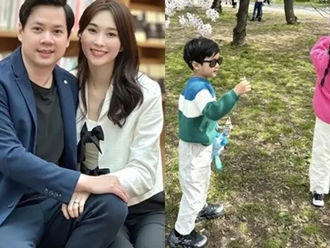 Hoa hậu Đặng Thu Thảo cho quý tử hào môn "lên sóng": Bé đã lớn rõ, 1 đặc điểm "bản sao" bố doanh nhân