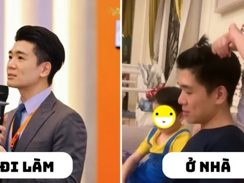 Anh chồng Hoa hậu Đỗ Mỹ Linh làm bố đơn thân, có cú "xả vai" cực đỉnh khi về nhà