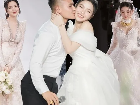 Hé lộ mức giá của 6 mẫu váy cưới mà cô dâu Chu Thanh Huyền từng mặc