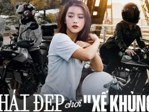 Cô nàng 27 tuổi mê tốc độ, cao dưới m6 cưỡi "chiến mã" nặng 200kg giá hơn 400 triệu, là "chủ tịch" hội chị em chơi xe tại Hà Nội