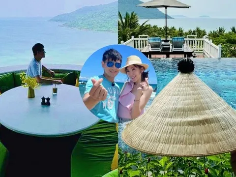 Vợ chồng Lâm Chí Dĩnh du lịch Đà Nẵng, khoe loạt ảnh check-in sang chảnh trong nhóm chat triệu fan