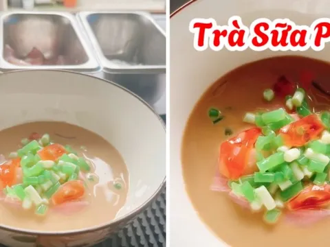 Xuất hiện món trà sữa phở, liệu có phải một sản phẩm câu view bất chấp?