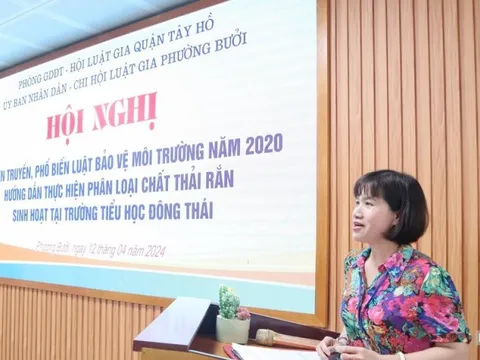 Hướng dẫn phân loại chất thải rắn sinh hoạt cho giáo viên, học sinh