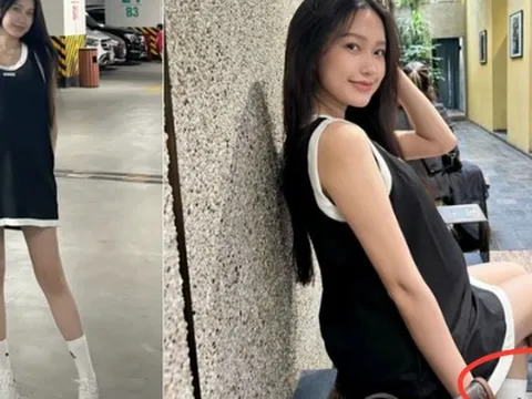 Mẹ bầu Doãn Hải My khoe chân dài thẳng tắp, nuột nà gợi cảm nhưng lại bị Văn Hậu soi lỗi trang phục