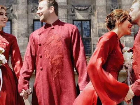 Ảnh cưới đặc biệt đến giờ Minh Tú mới chịu công khai: Visual chồng Tây chiếm spotlight, 1 chi tiết gây sốt