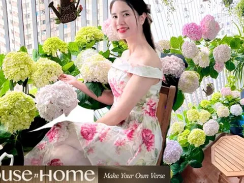 Vườn cẩm tú cầu trên không hút hơn 10.000 like, dân mạng trầm trồ: Không cần đi Đà Lạt cũng được "chữa lành"