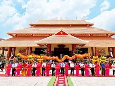 Khánh thành Đền thờ Anh hùng liệt sĩ hy sinh trên tuyến đường 1C