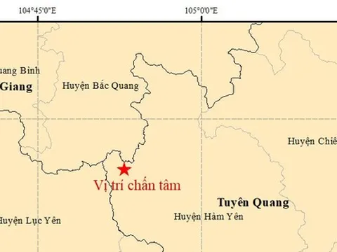 Động đất ở Tuyên Quang, nhiều tỉnh cảm nhận được rung chấn