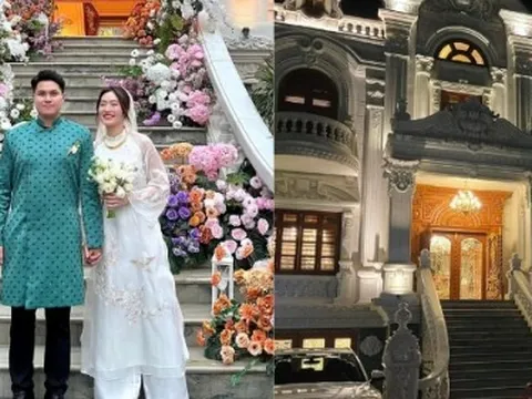 Choáng ngợp trước căn biệt thự nguy nga như cung điện của chồng hoa khôi bóng chuyền Việt Hương, học vấn của chàng còn đáng nể hơn