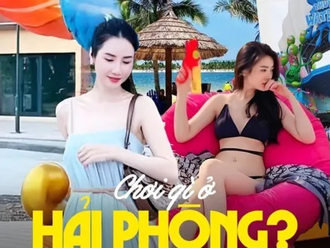 Cách trung tâm Hải Phòng tầm 20km có một khu "tránh nóng" với bờ biển trải dài, công viên nước chơi thả ga mà giá vé cực hợp lý