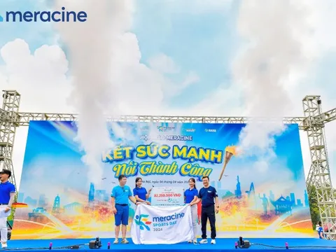 Dược phẩm Meracine tổ chức hoạt động thể thao gây quỹ từ thiện cho trẻ em