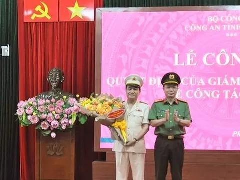 Điều động, bổ nhiệm cán bộ chủ chốt ở công an 3 tỉnh, thành