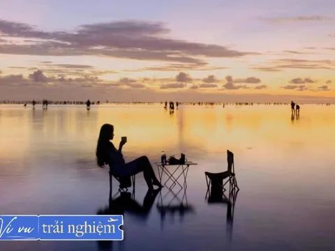Phát hiện bãi biển vô cực hiếm có chỉ cách Hà Nội hơn 100km: Muốn săn được ảnh đẹp phải lội bùn, dậy từ 3h sáng
