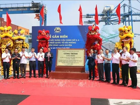 Hoàn thành xây dựng bến số 3, 4 Cảng cửa ngõ quốc tế Hải Phòng