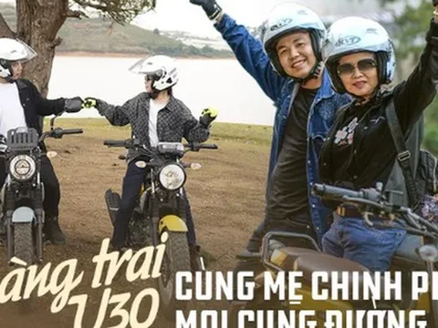 Mẹ U60 cùng con trai đi phượt hàng nghìn cây số bằng xe máy địa hình