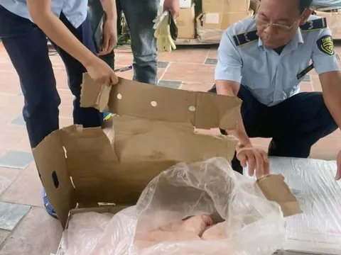 Gần 1 tấn chân gà, thịt trâu không rõ nguồn gốc bị phát hiện ở Hà Nội