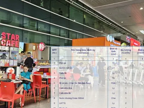 Ấm ức khi phải ăn uống tại sân bay