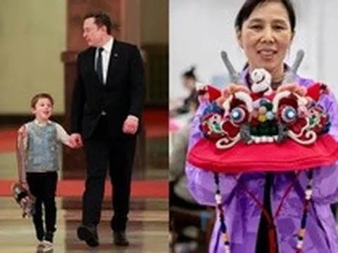 Con trai Elon Musk đeo chiếc túi thêu thủ công ở Bắc Kinh, hàng triệu người lập tức đổ xô săn lùng